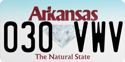 AR license plate 030VWV
