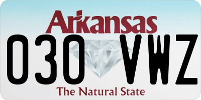 AR license plate 030VWZ