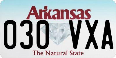 AR license plate 030VXA