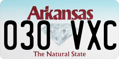 AR license plate 030VXC