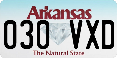 AR license plate 030VXD