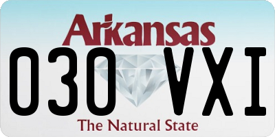 AR license plate 030VXI