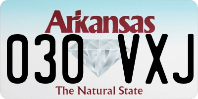 AR license plate 030VXJ