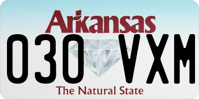 AR license plate 030VXM