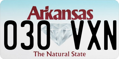 AR license plate 030VXN