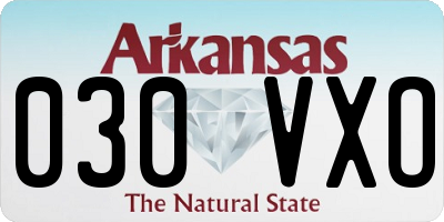 AR license plate 030VXO