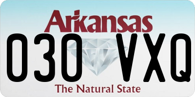 AR license plate 030VXQ