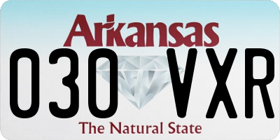 AR license plate 030VXR