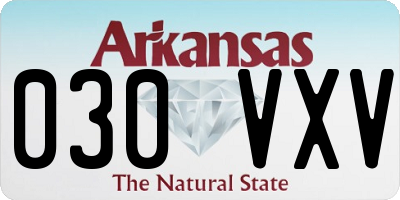 AR license plate 030VXV
