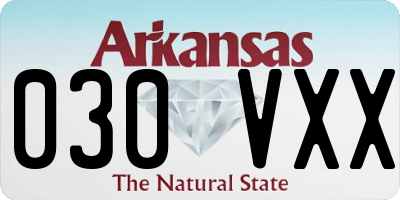 AR license plate 030VXX