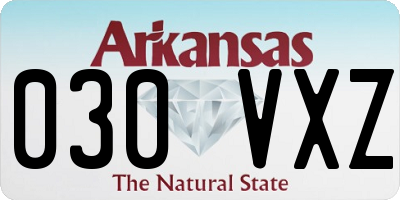 AR license plate 030VXZ