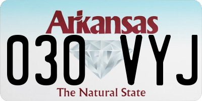 AR license plate 030VYJ