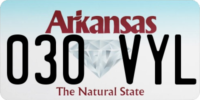 AR license plate 030VYL