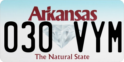AR license plate 030VYM