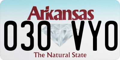 AR license plate 030VYO