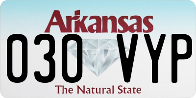 AR license plate 030VYP