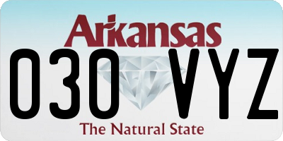 AR license plate 030VYZ