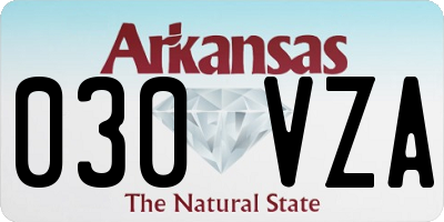 AR license plate 030VZA