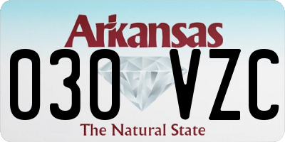 AR license plate 030VZC