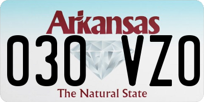 AR license plate 030VZO