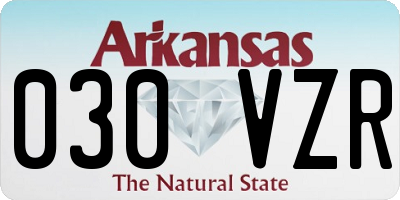 AR license plate 030VZR