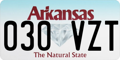 AR license plate 030VZT