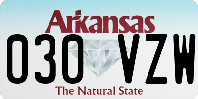 AR license plate 030VZW
