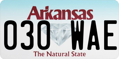 AR license plate 030WAE