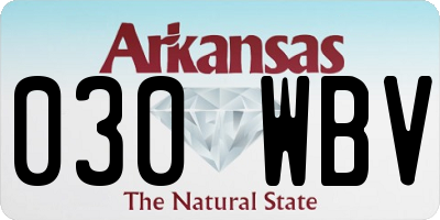 AR license plate 030WBV