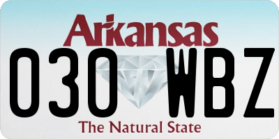 AR license plate 030WBZ