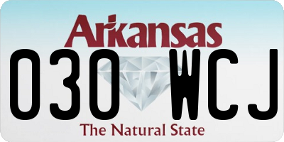 AR license plate 030WCJ