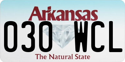 AR license plate 030WCL