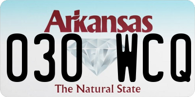 AR license plate 030WCQ