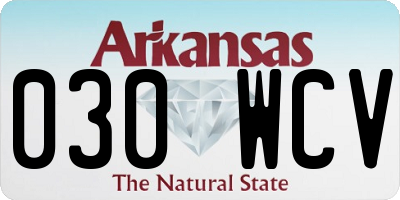 AR license plate 030WCV
