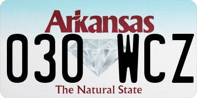 AR license plate 030WCZ