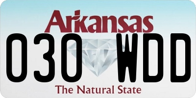 AR license plate 030WDD