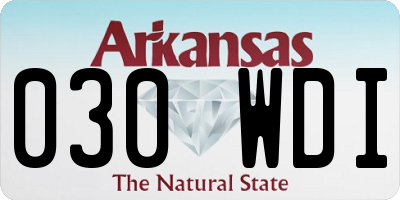 AR license plate 030WDI
