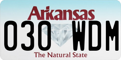 AR license plate 030WDM