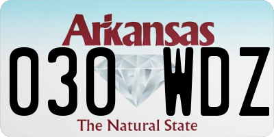 AR license plate 030WDZ