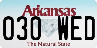 AR license plate 030WED