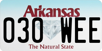 AR license plate 030WEE