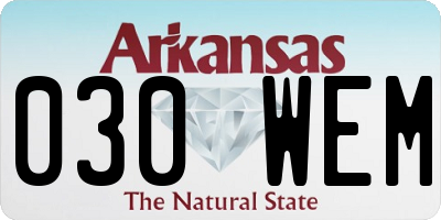 AR license plate 030WEM