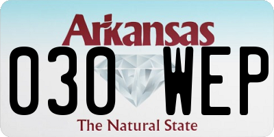 AR license plate 030WEP