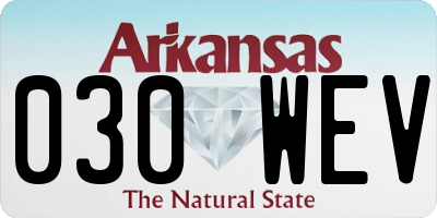 AR license plate 030WEV