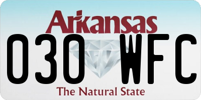 AR license plate 030WFC