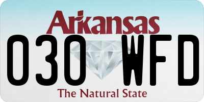 AR license plate 030WFD