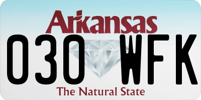 AR license plate 030WFK