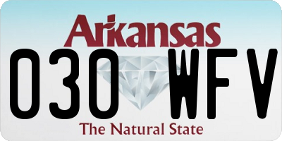 AR license plate 030WFV