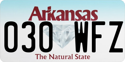 AR license plate 030WFZ