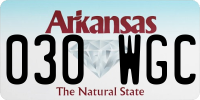 AR license plate 030WGC